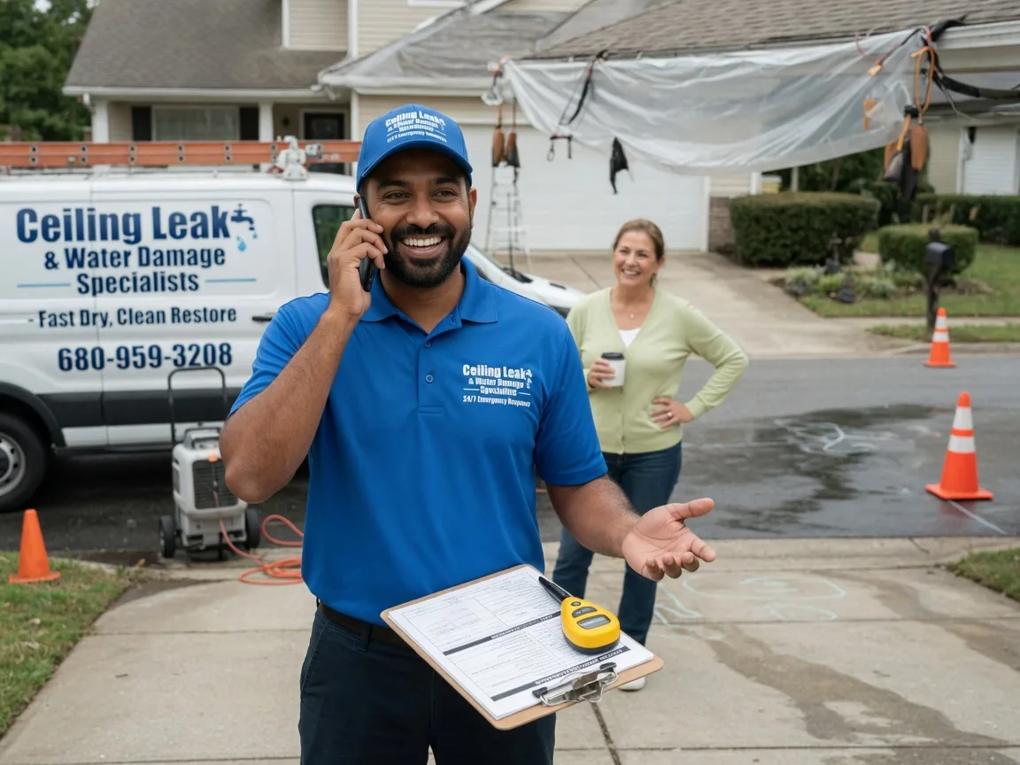 Ceiling Leak Cleanup Dike, IA FAQs